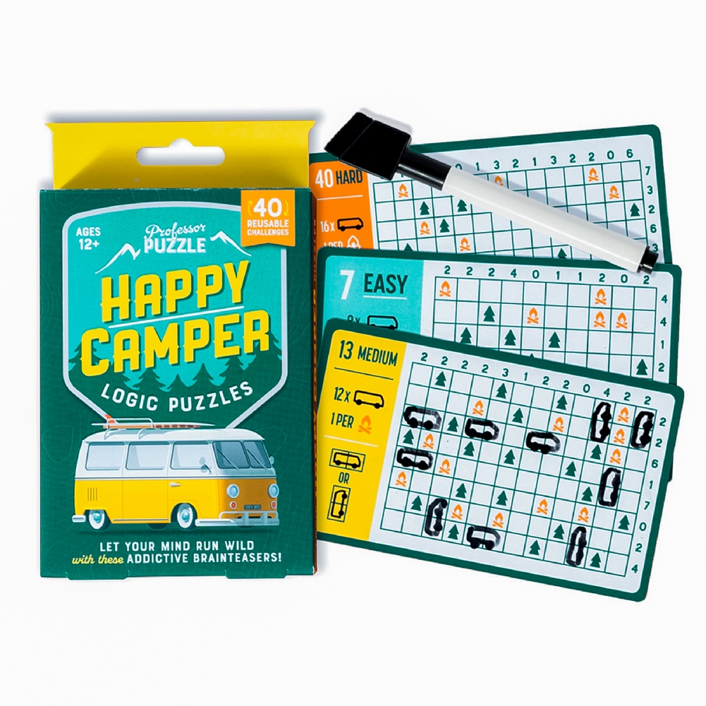Professor Puzzle Grey/Light Happy Camper Logic Puzzles