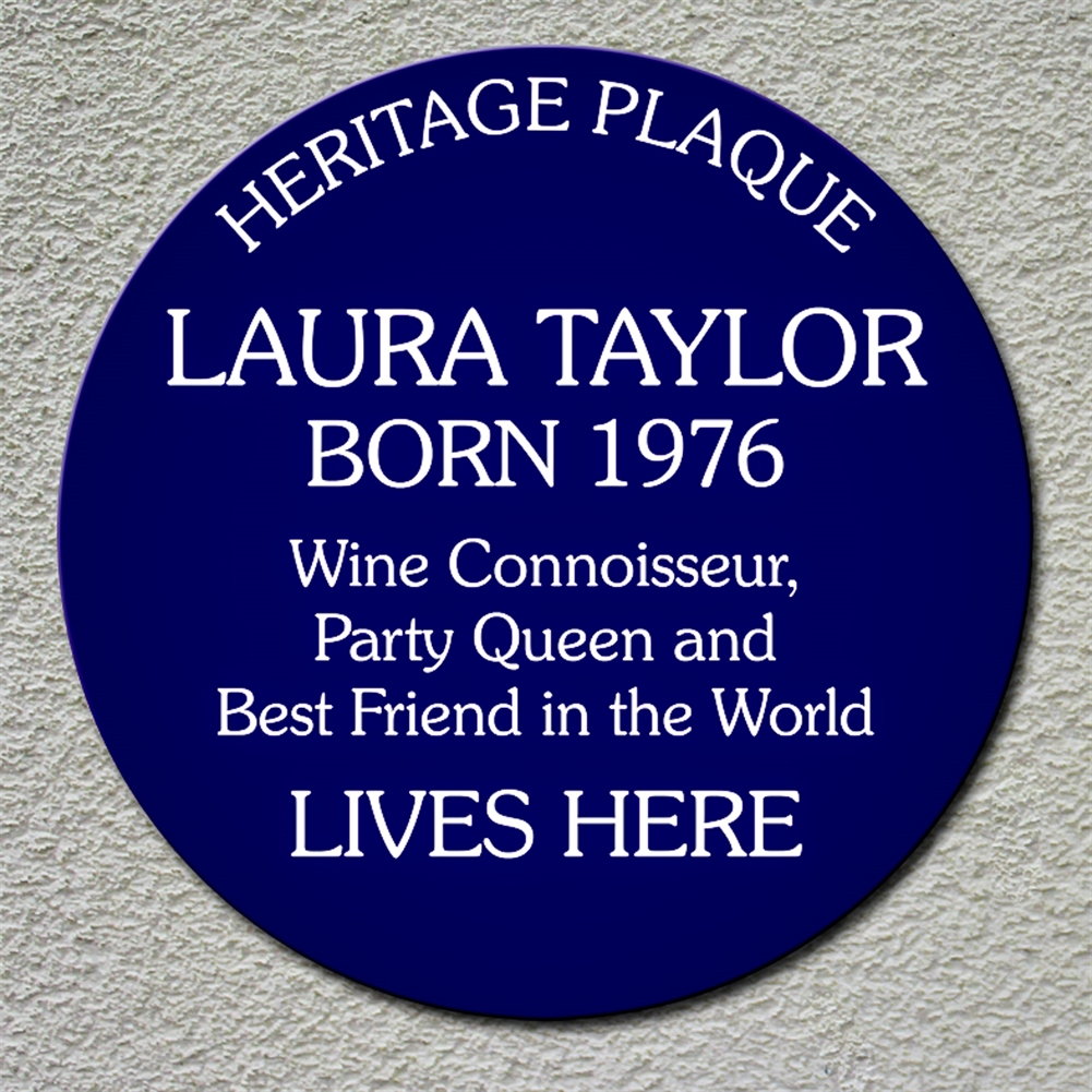 Photo Fairy Tales Blue Personalised Spoof Heritage Plaque