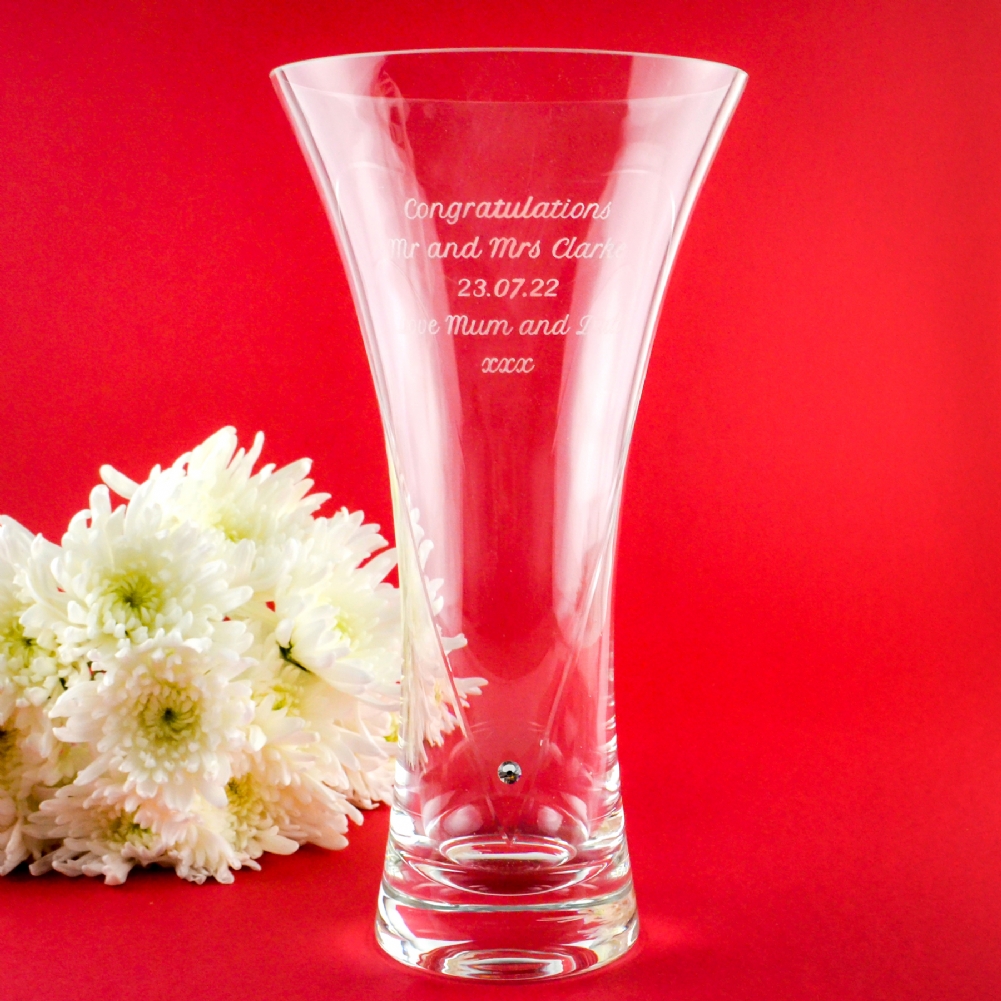 Personalised Memento Co Personalised Heart Vase
