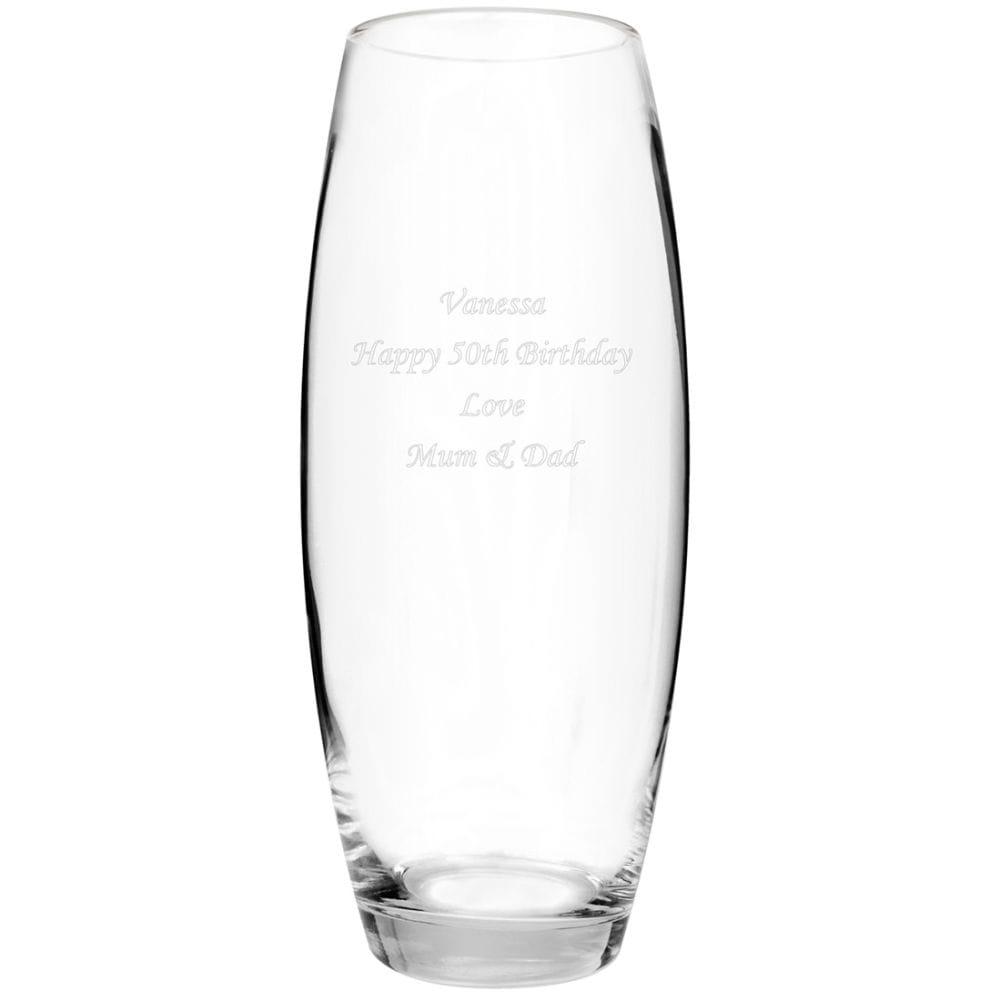 Personalised Memento Co Men's Personalised Engraved Vase