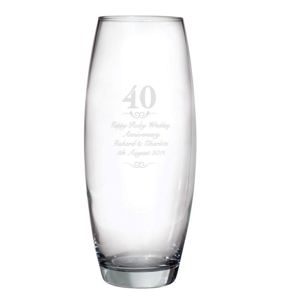 Personalised Memento Co Personalised 40 Bullet Vase