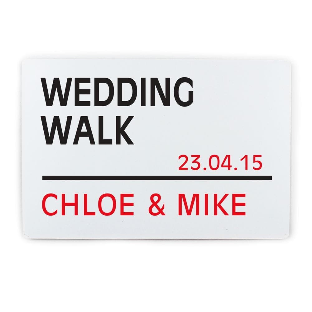 Personalised Memento Co White Personalised London Street Sign