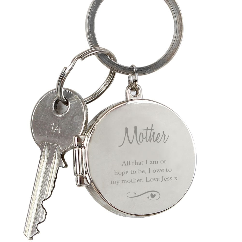 Personalised Memento Co Silver Personalised Anniversary Keyring