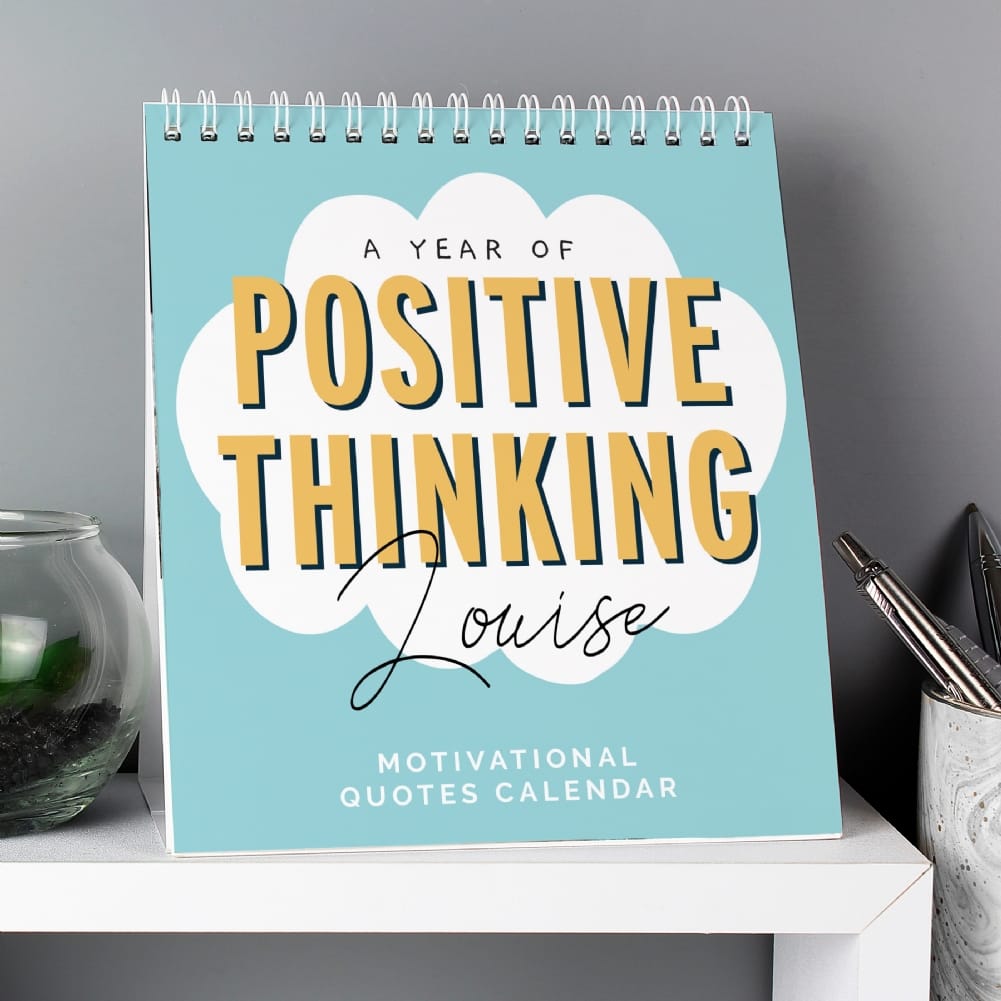 Personalised Memento Co Personalised Motivational Quotes Desk Calendar