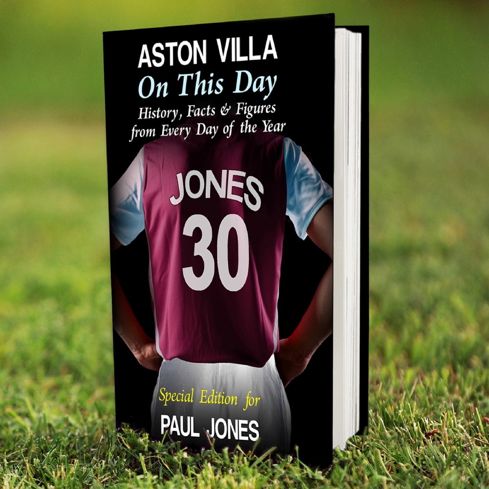 Personalised Memento Co Personalised On This Day Football Team Books (Aston Villa)