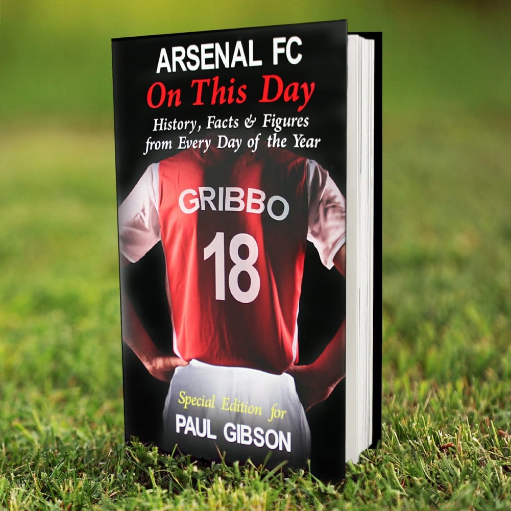 Personalised Memento Co Personalised On This Day Football Team Books (Arsenal)