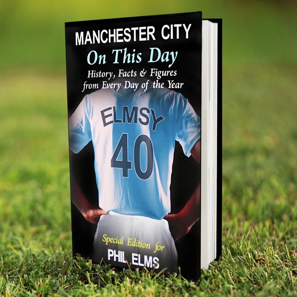 Personalised Memento Co Personalised On This Day Football Team Books (Manchester City)