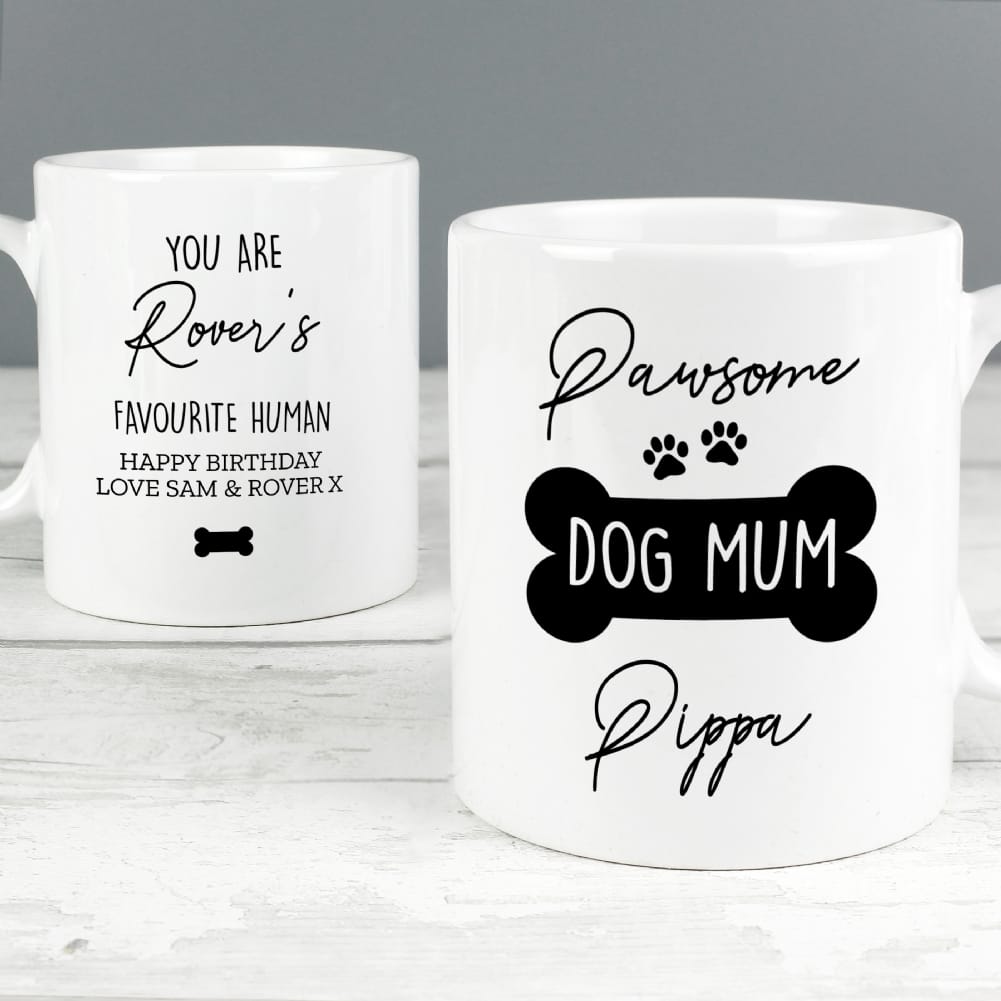 Personalised Memento Co Personalised Pawsome Dog Mum Mug