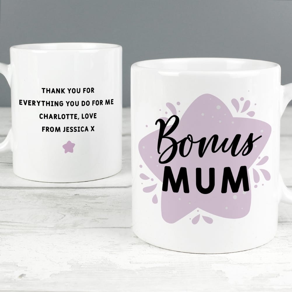 Personalised Memento Co Personalised To My Bonus Mum Mug
