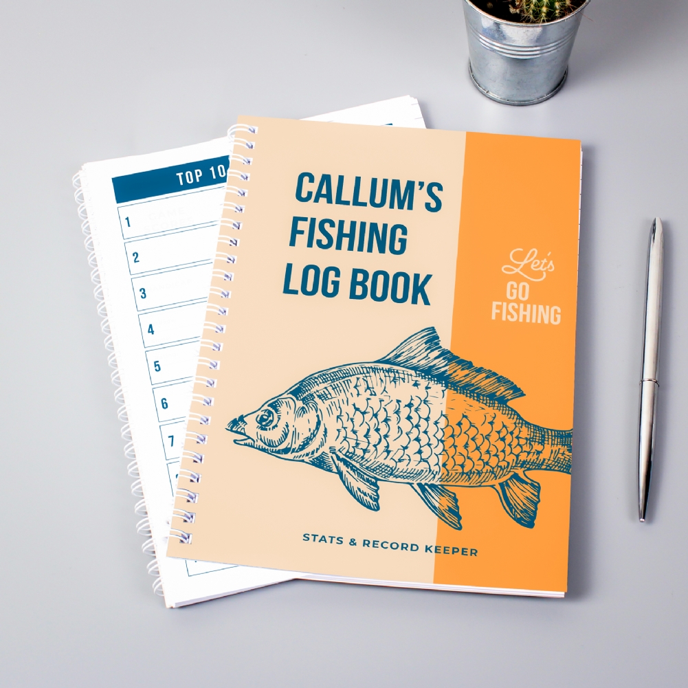 Personalised Memento Co Personalised A5 Fishing Log Book