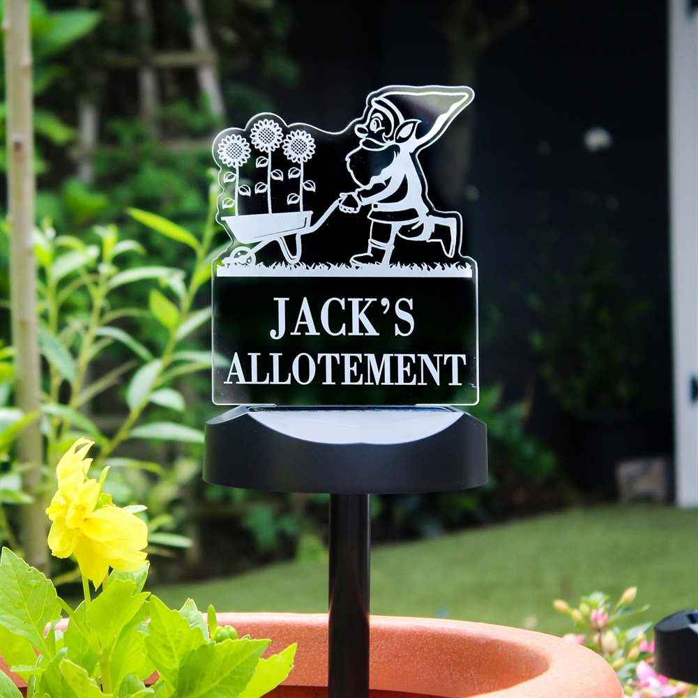Personalised Memento Co Light Personalised Outdoor Solar S