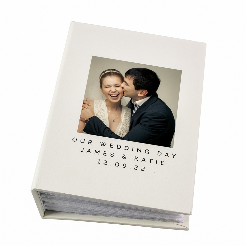 Personalised Memento Co Personalised Photo Upload 6X4 Photo Album With Sleeves