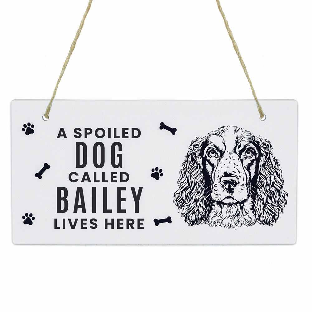 Personalised Memento Co Personalised Dog Breed Wooden Sign