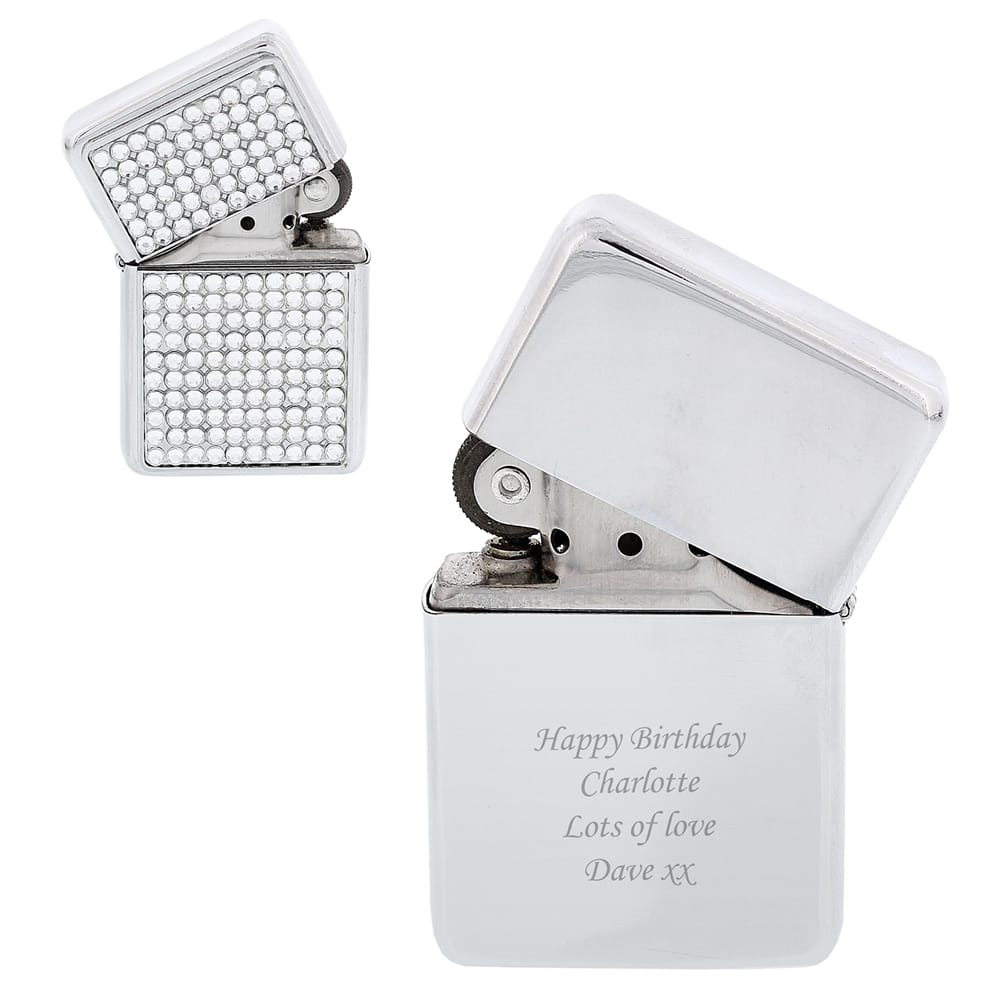Personalised Memento Co Diamante Personalised Lighter