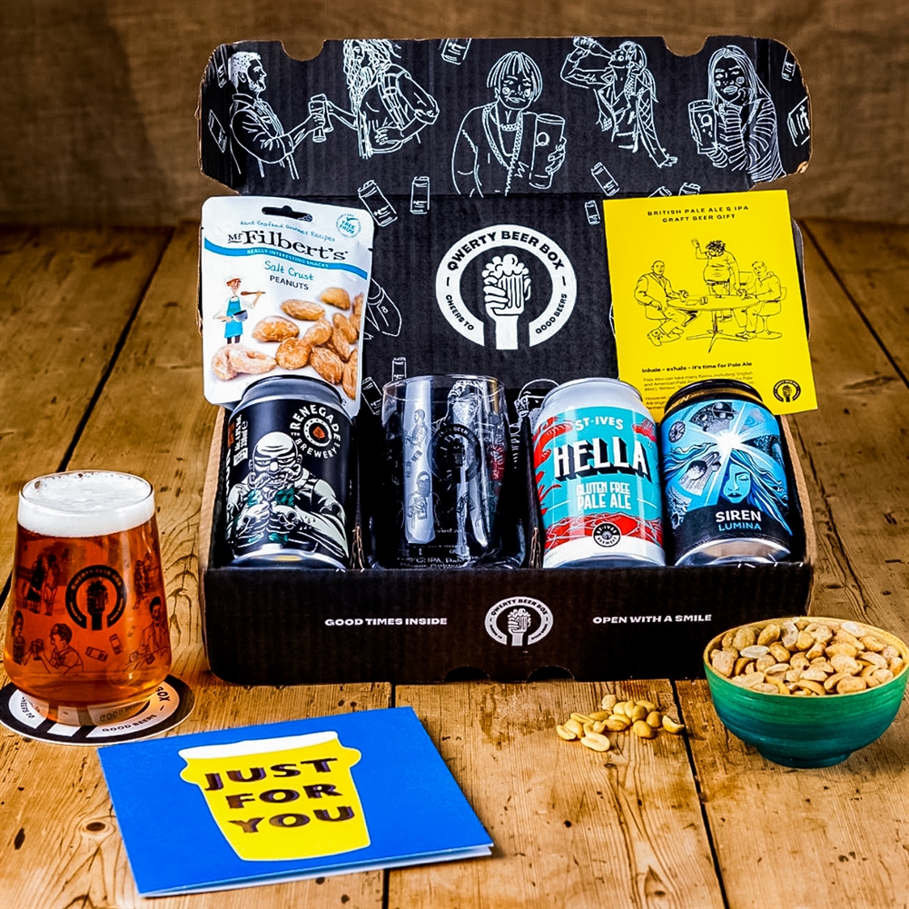 Qwerty Beer Box Pale Ale & Ipa Hampers (3 X 330Ml)