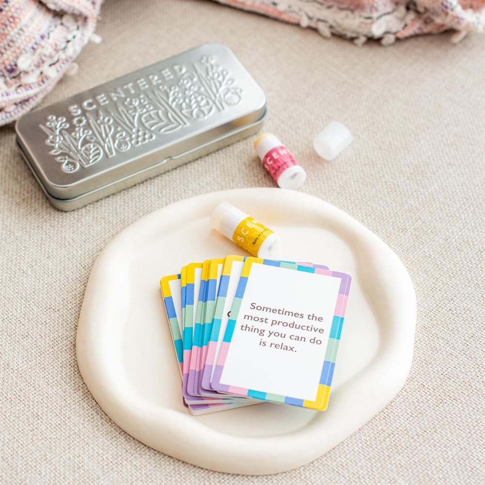 Scentered Affirmation Confidence Card Set With Aromatherapy Balms