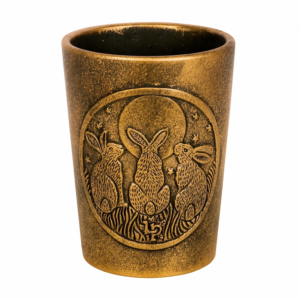 Something Different Wholesale Bronze Terracotta Plant Pots (Triple Moon)