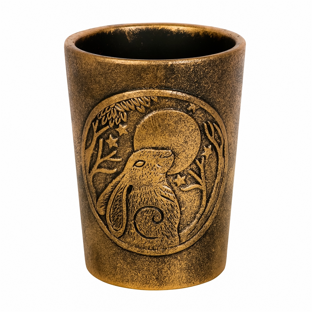 Something Different Wholesale Bronze Terracotta Plant Pots (Moon Gazing Hare)
