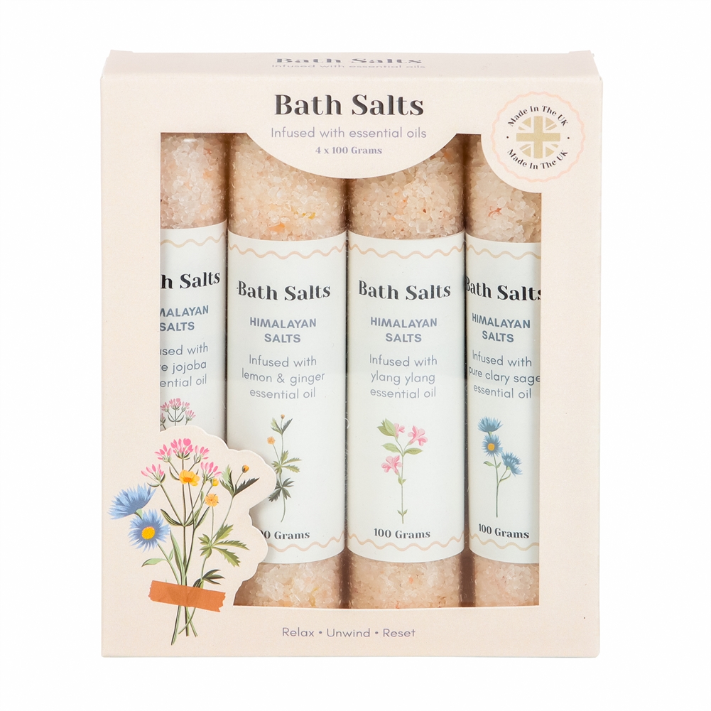 Something Different Wholesale Floral Bath Salt Gift Set
