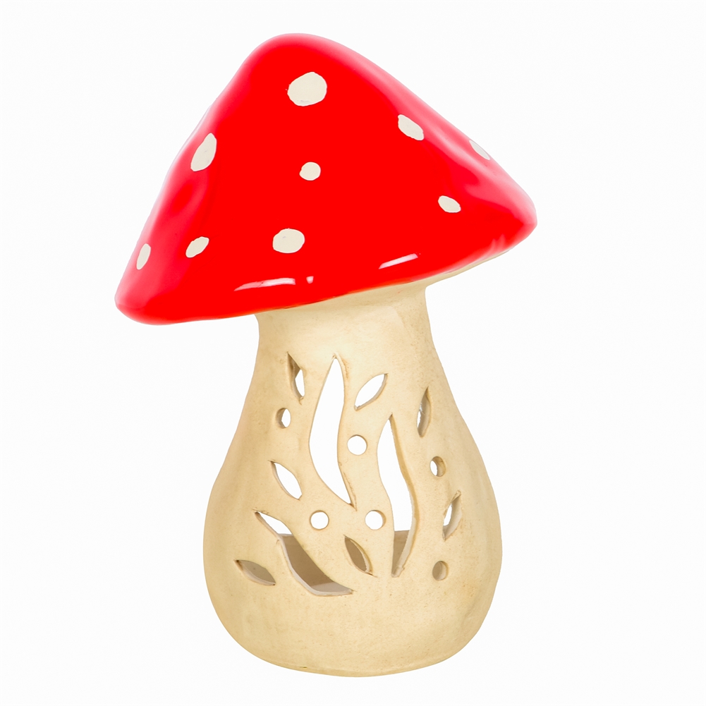 Something Different Wholesale Ceramic Mushroom Tealight Candle Holder