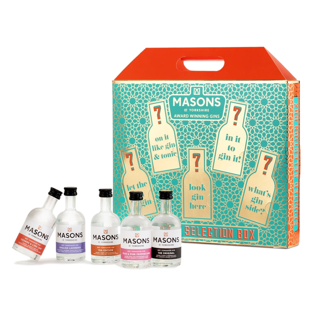 Spicers Of Hythe Ltd. Lavender/Orange Masons Of Yorkshire Gin Selection Box
