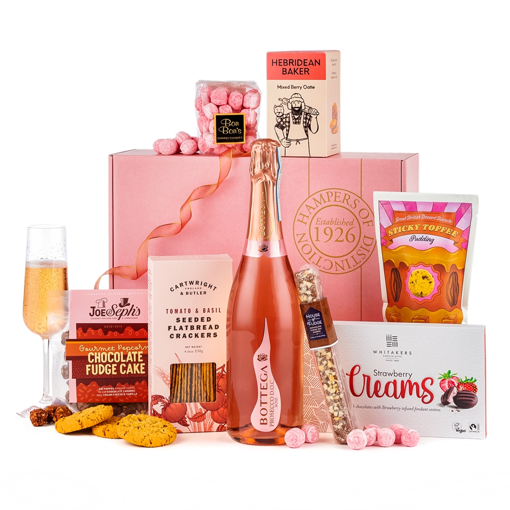 Spicers Of Hythe Ltd. Pink Luxury Rose Prosecco Gift Box 75Cl