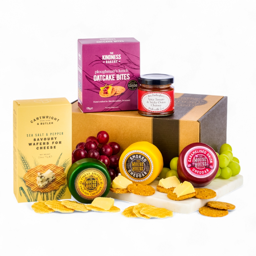Three Cheese Hamper Gift Box Three Cheese Hamper Gift Box
