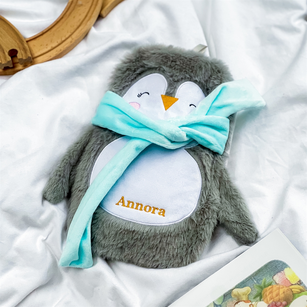 Solesmith Personalised Penguin Hot Water Bottle