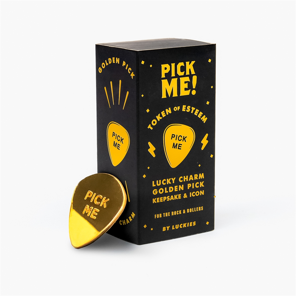 Suck Uk Gold Pick Me - Guitar Plectrum