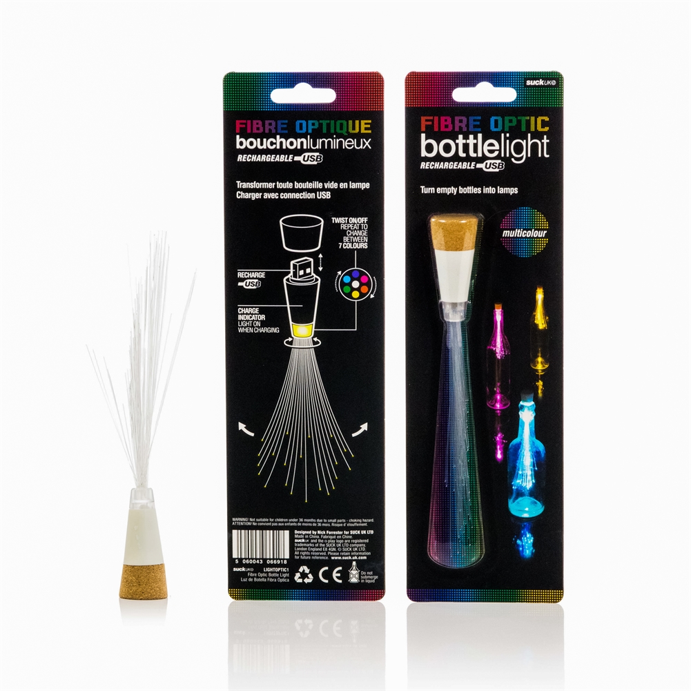 Suck Uk Light Fibre Optic Bottle