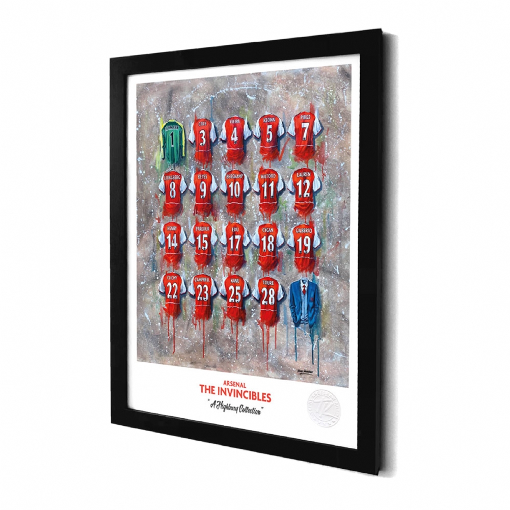 Terry Kneeshaw A3 Framed Football Shirt History Prints