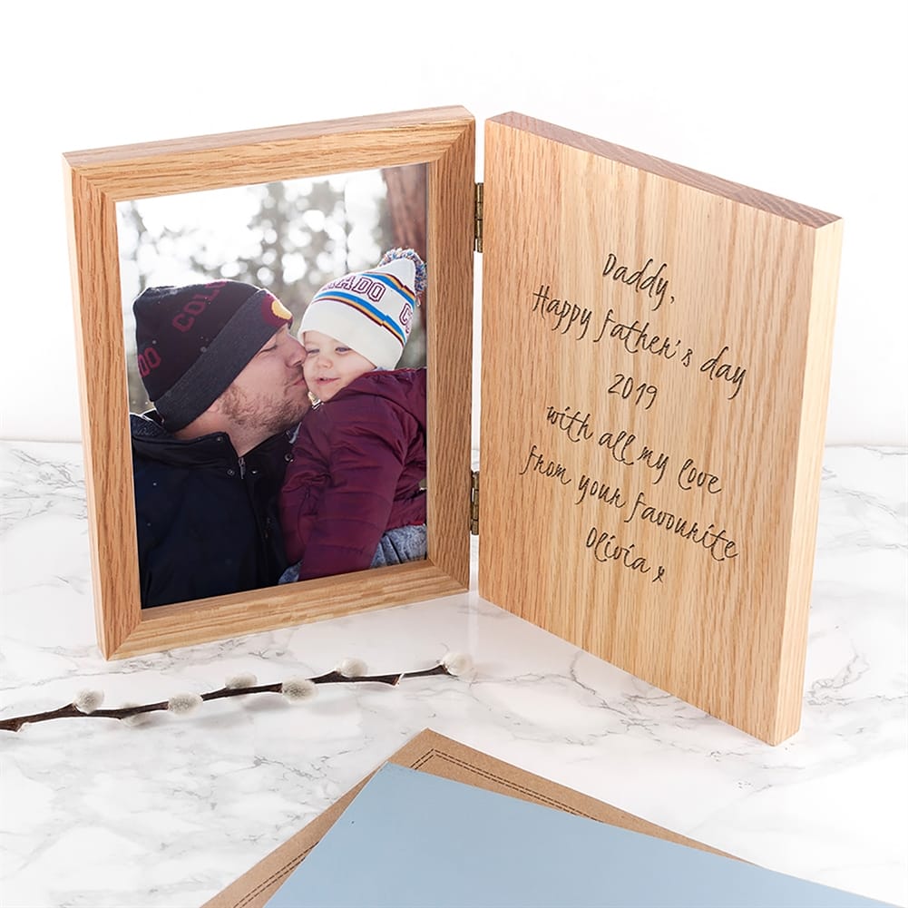 Treat Gifts (Opazlight) Personalised Engraved Wooden Photo Frame