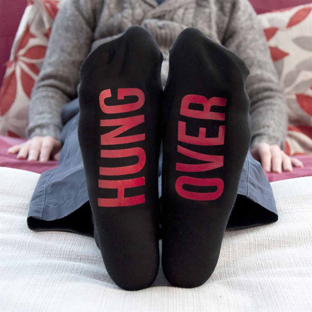 Treat Gifts (Opazlight) Men's Personalised Cheeky Socks ('S - Hung Over)