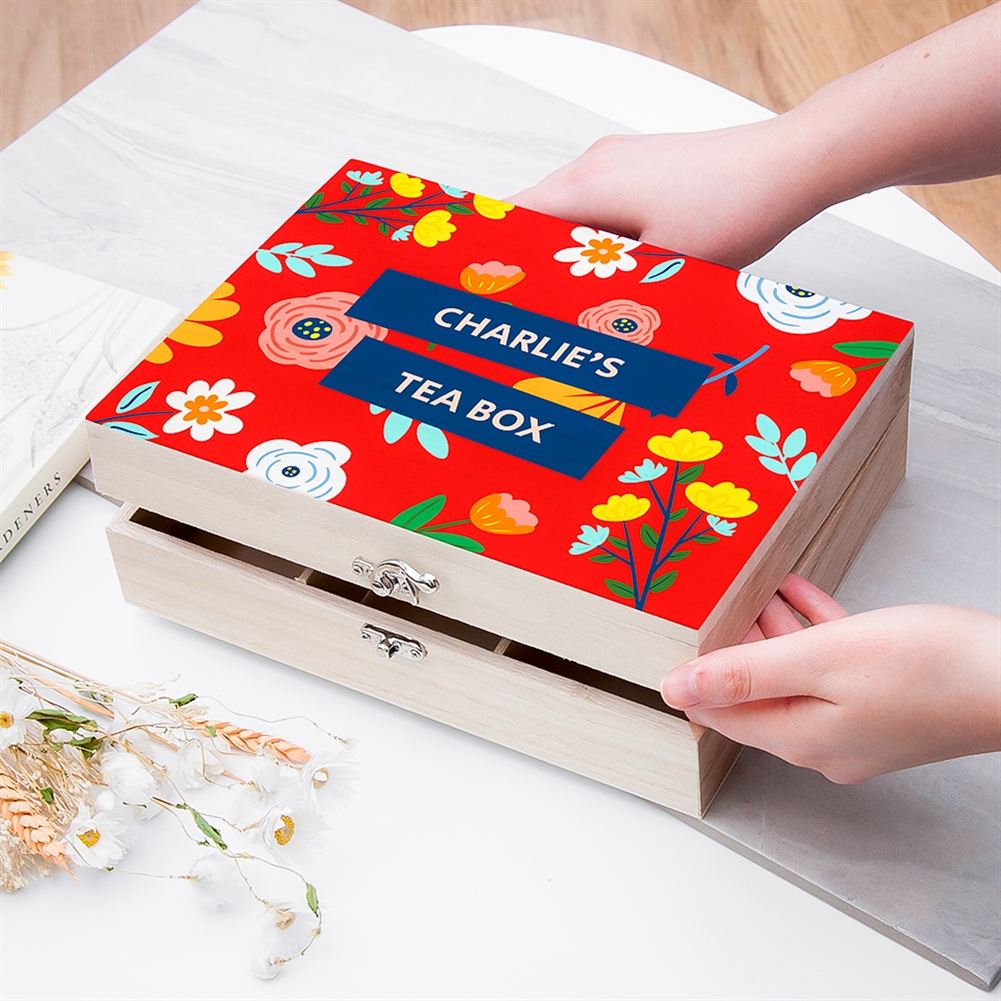 Treat Gifts (Opazlight) Personalised Decorative Tea Box Gift Sets