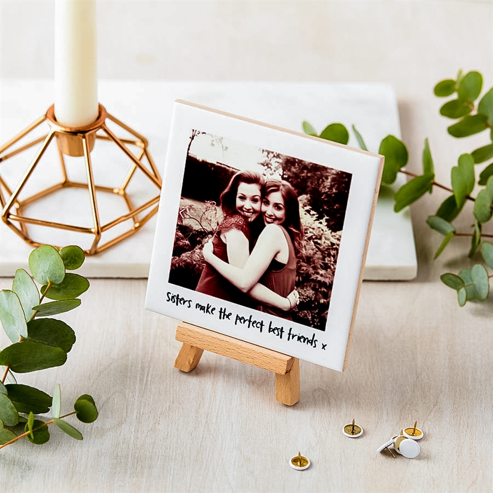 Personalised Ceramic Sister’s Photo and Mini Easel Personalised Ceramic Sister’s Photo and Mini Easel