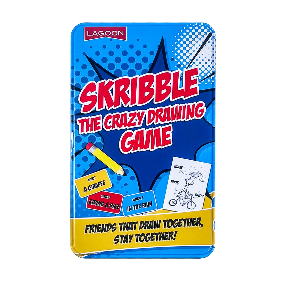 University Games Skribble - The Crazy Drawing Game Tin