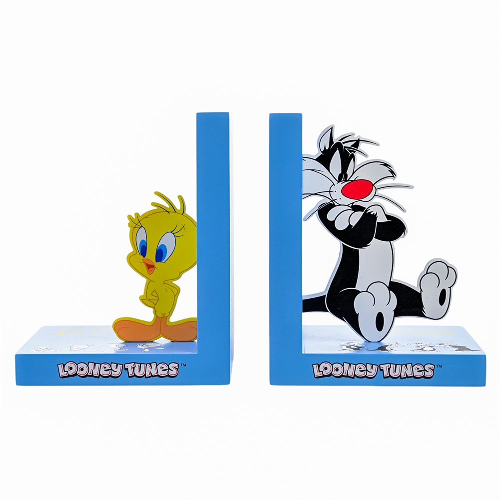 Widdop, Bingham & Co. Ltd Warner Bros Looney Tunes Tweety And Sylvester Wooden Bookends