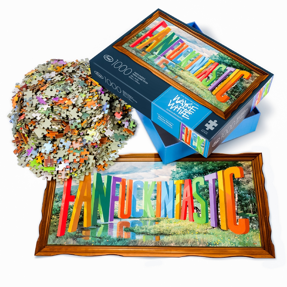 Widdop, Bingham & Co. Ltd White Fanfuckintastic Jigsaw Puzzle - 1000Pcs
