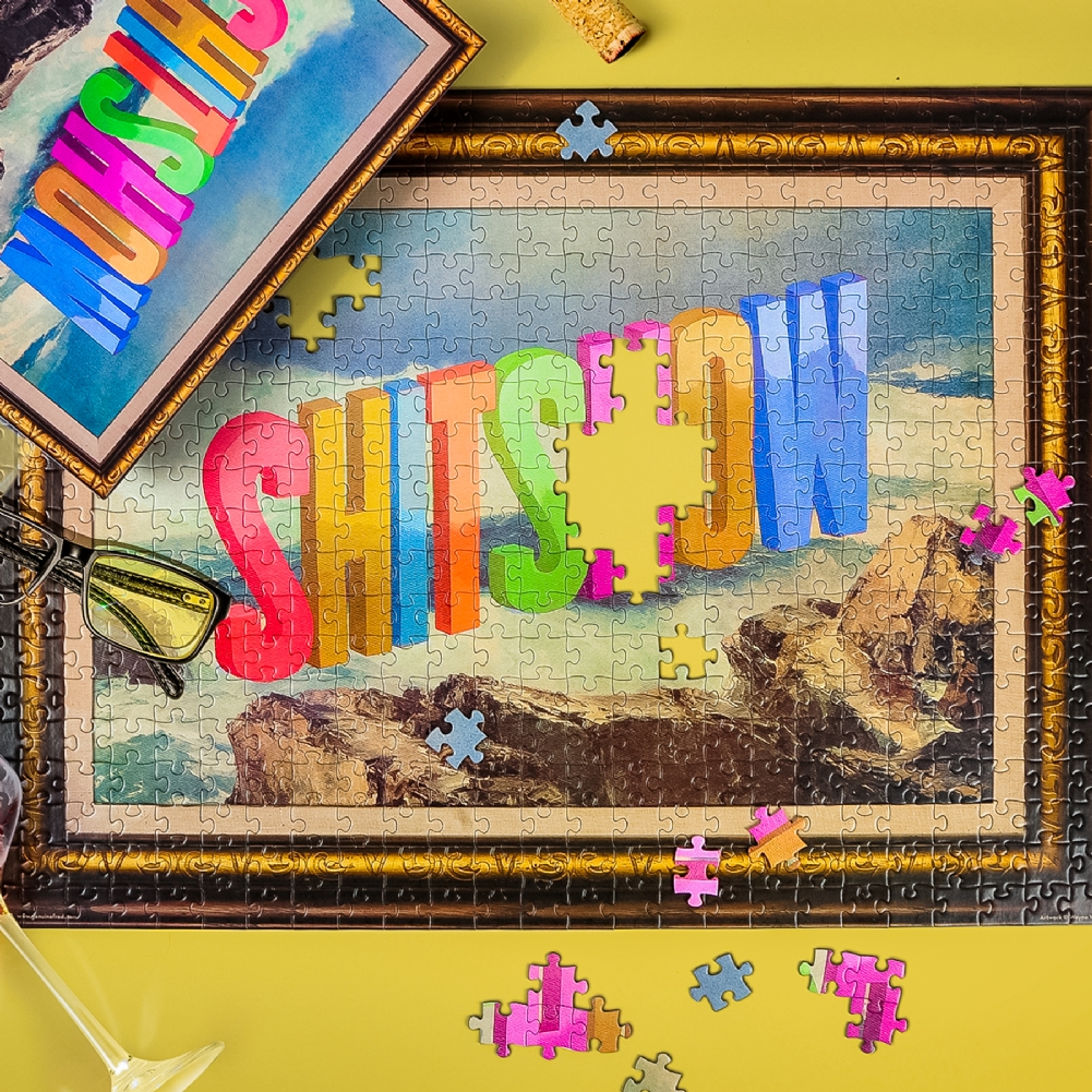 Widdop, Bingham & Co. Ltd White Shitshow Jigsaw Puzzle - 500Pcs