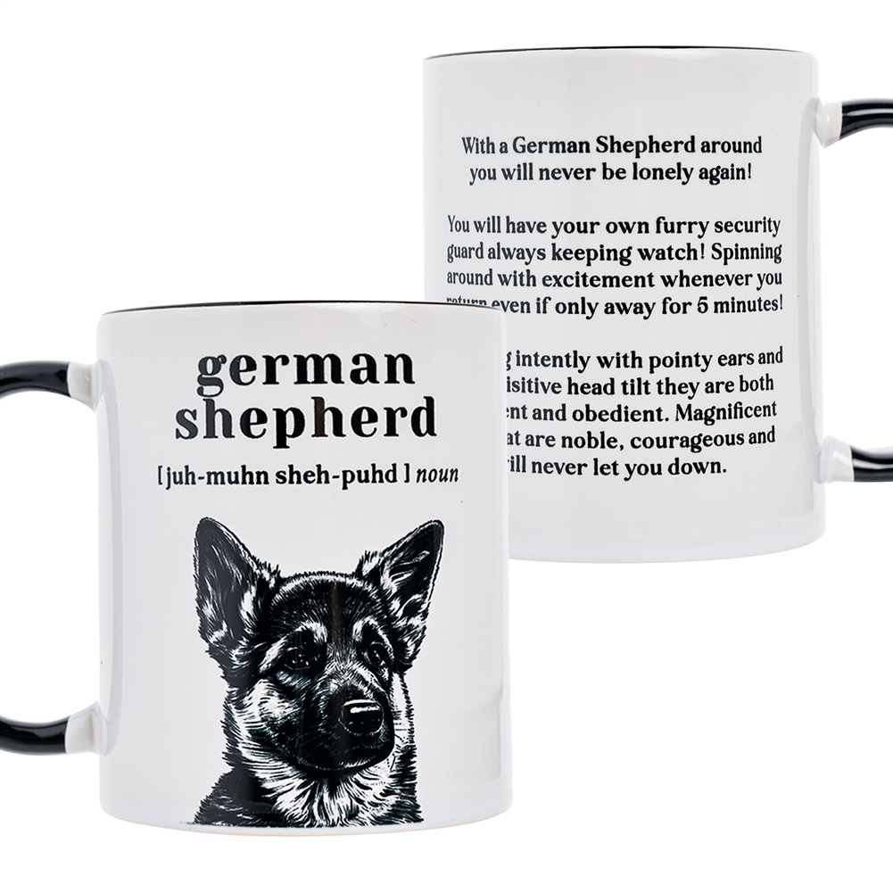 Widdop, Bingham & Co. Ltd Black Best Of Breed German Shepherd Mug