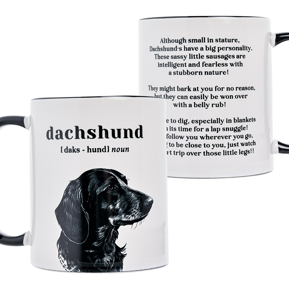 Widdop, Bingham & Co. Ltd Black Best Of Breed Dachshund Mug