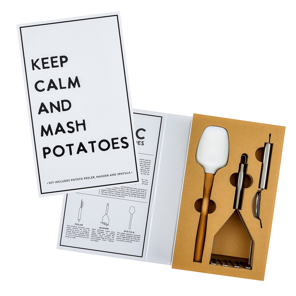 Widdop, Bingham & Co. Ltd Keep Calm And Mash Potatoes" Santa Barbara Mash Gift Set