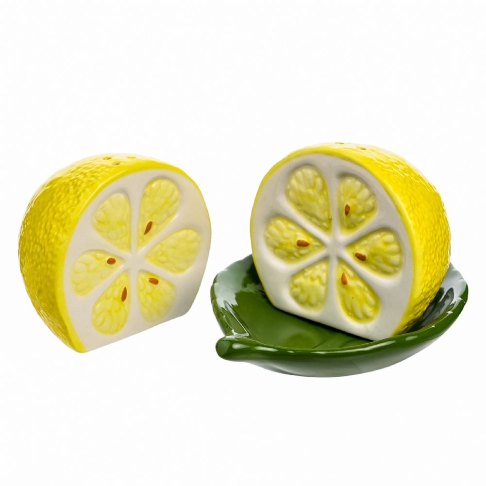 Widdop, Bingham & Co. Ltd Yellow Lemon Salt And Pepper Shakers
