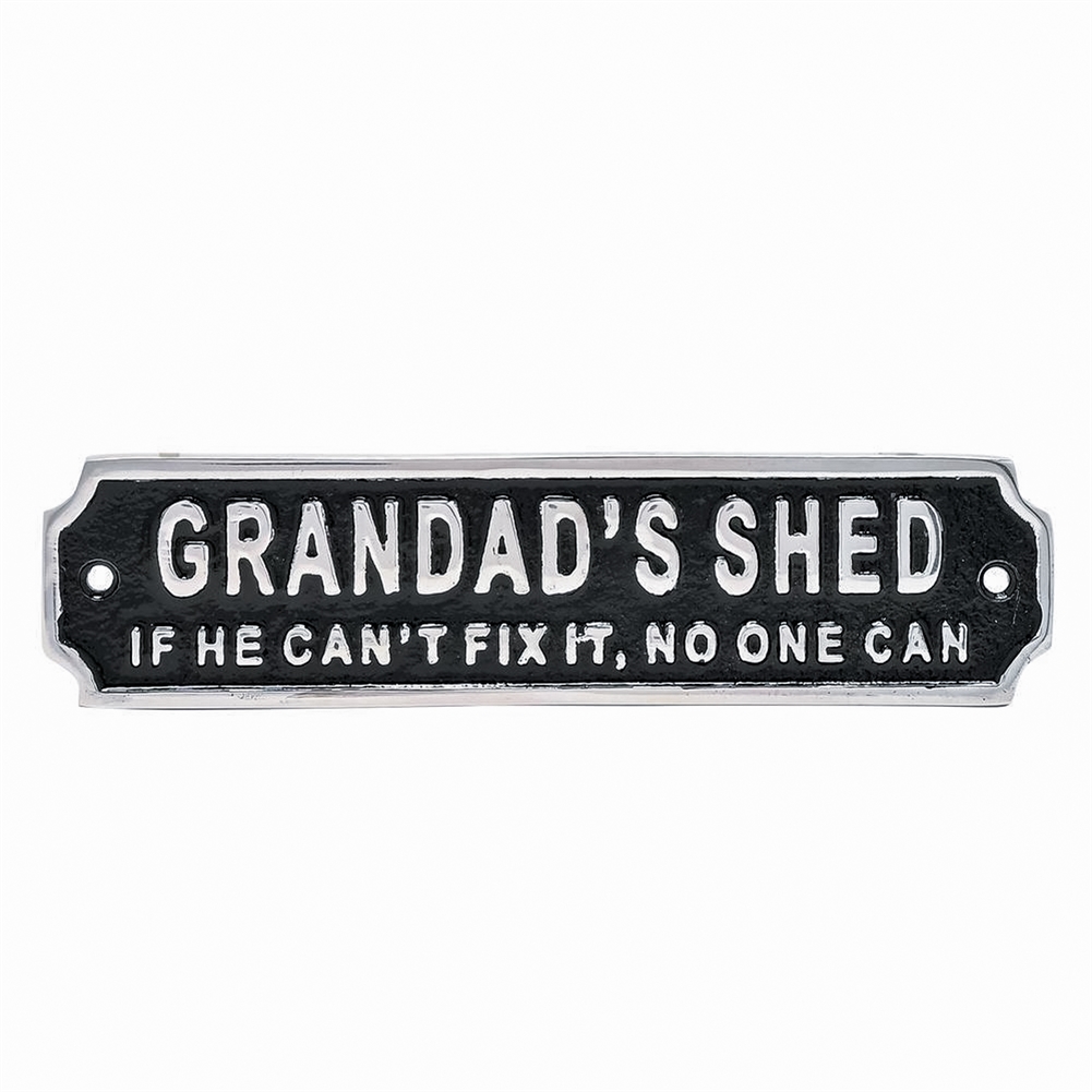 Grandad’s Shed Metal Sign Grandad’s Shed Metal Sign