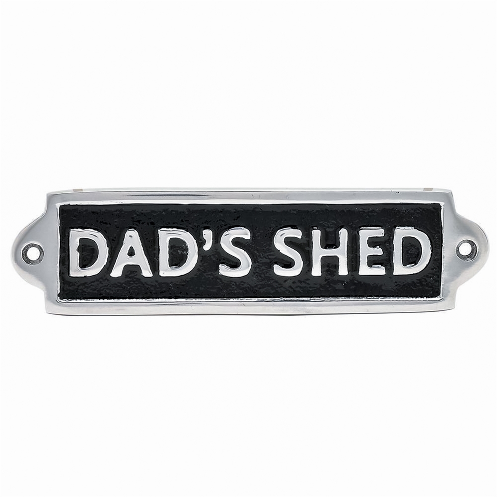 Dad’s Shed Metal Plaque Dad’s Shed Metal Plaque