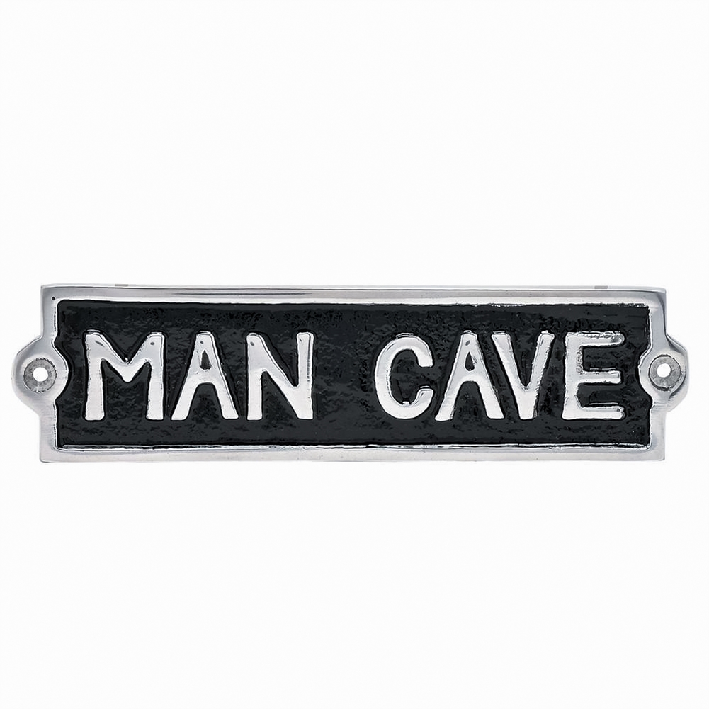 Man Cave Metal Plaque Man Cave Metal Plaque