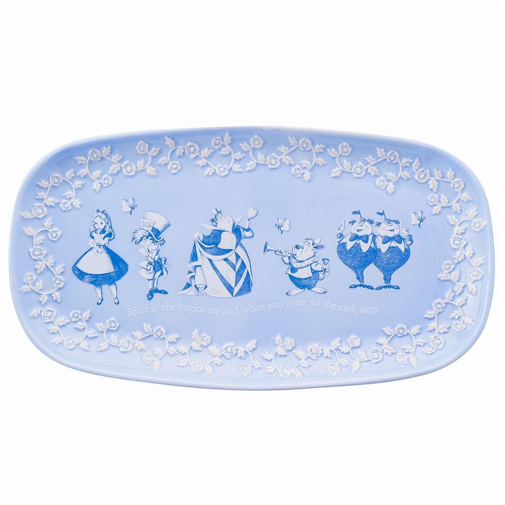 Widdop, Bingham & Co. Ltd Light/Blue Disney Alice In Wonderland Serving Plate