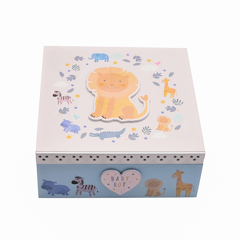 Widdop, Bingham & Co. Ltd Men's Lion Keepsake Box - Baby Boy
