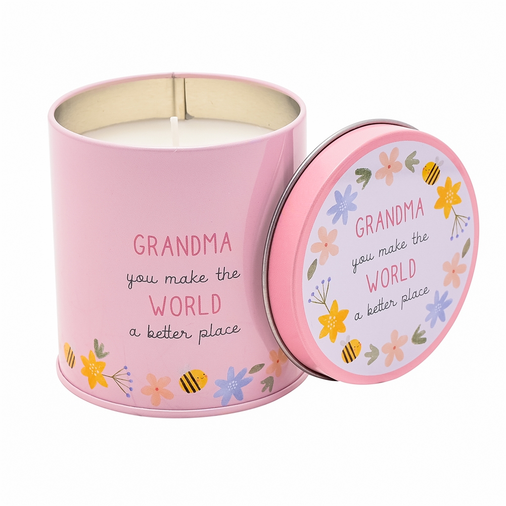 Widdop, Bingham & Co. Ltd Love Life Grandma Candle Tin