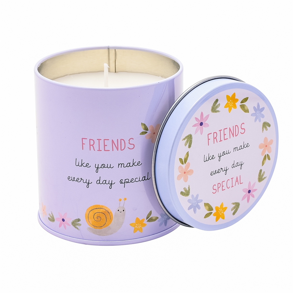 Widdop, Bingham & Co. Ltd Love Life Friend Candle Tin